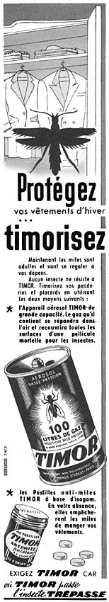 Publicité Timor 1954