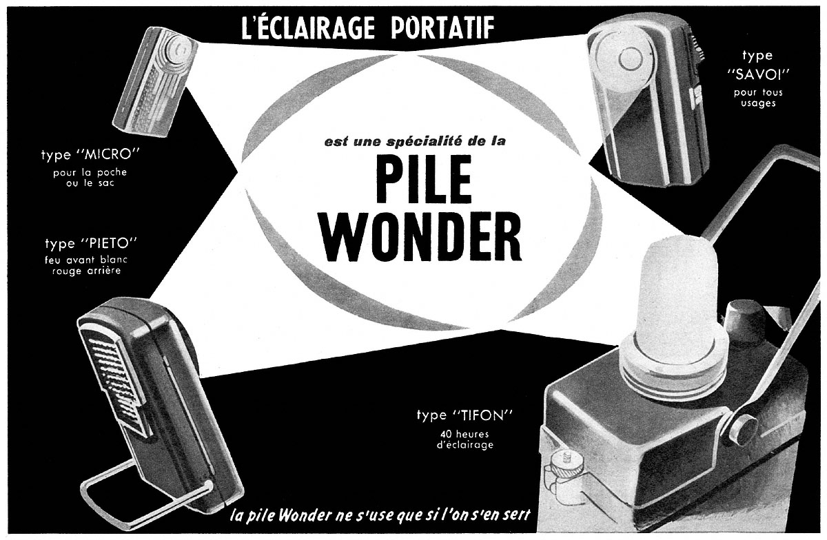 Publicité Wonder 1960