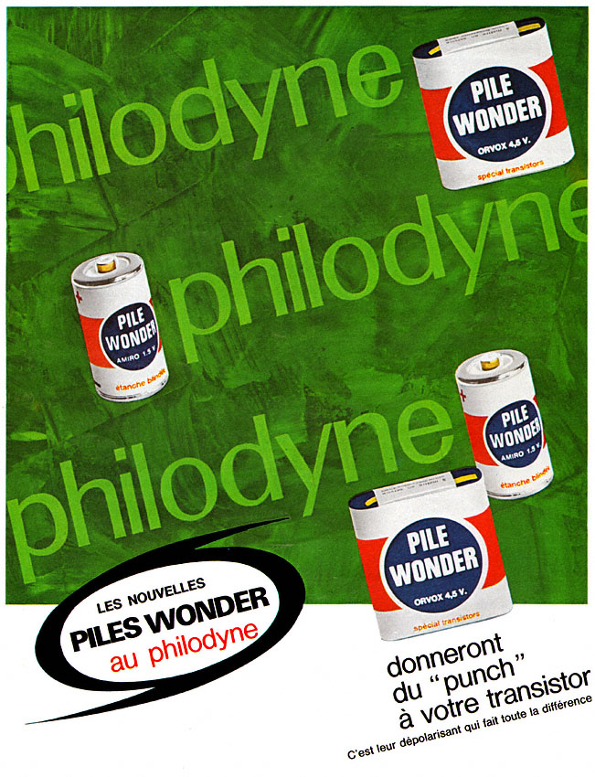Publicité Wonder 1966