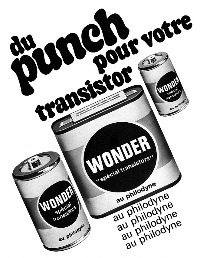 Publicité Wonder 1967