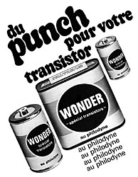 Publicité Wonder 1967
