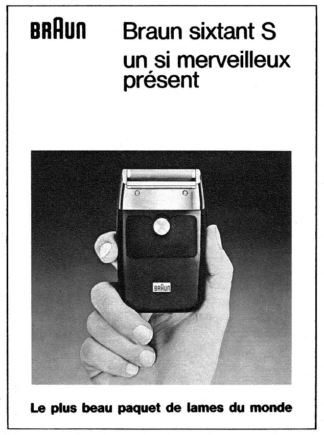 Publicité Braun 1970