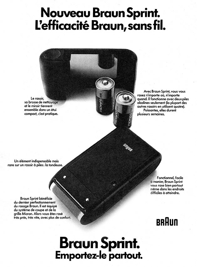 Publicité Braun 1977