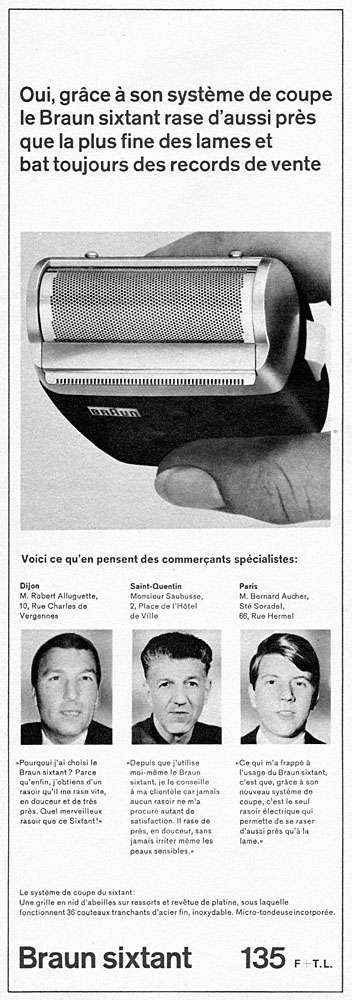 Publicit� Braun 1966