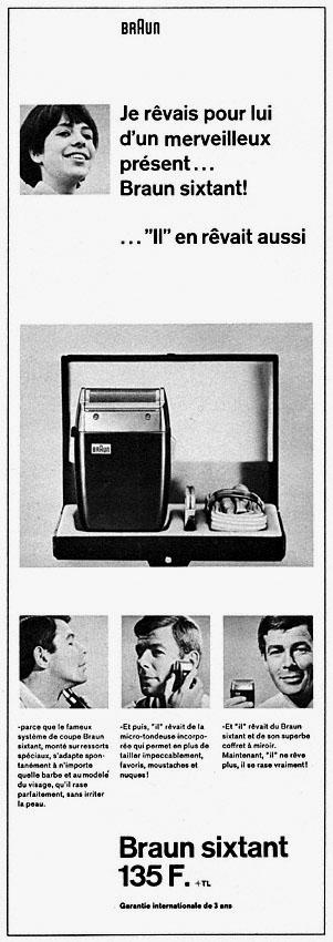 Publicité Braun 1966