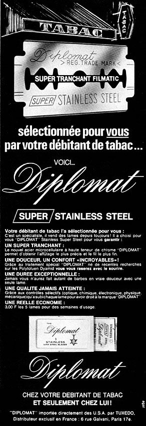 Publicité Diplomat 1967