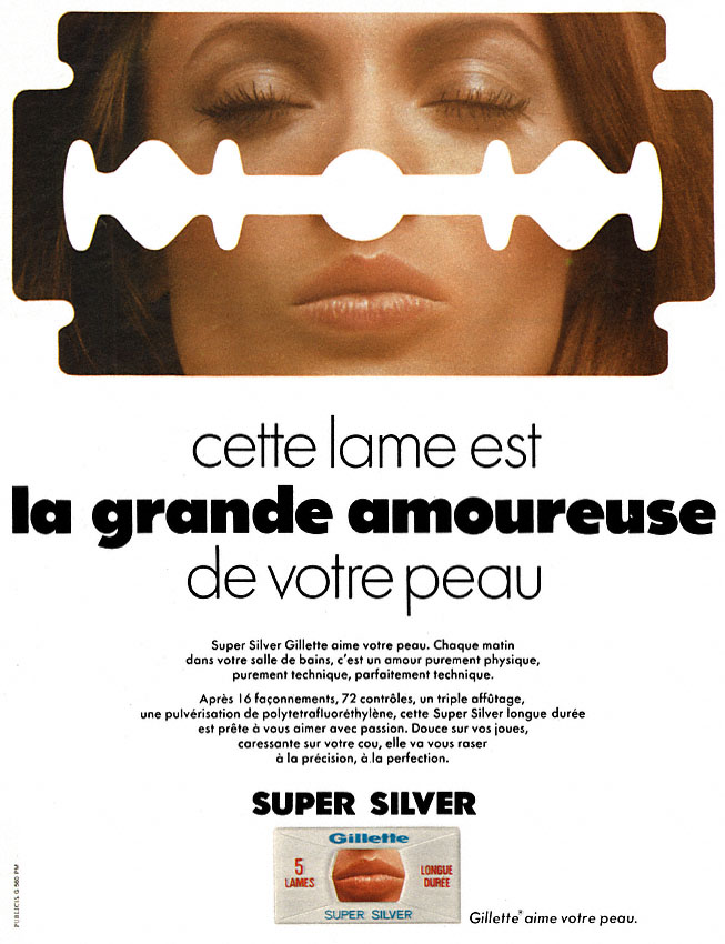 Publicité Gilette 1969