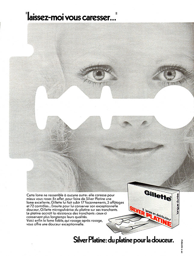 Publicité Gilette 1972