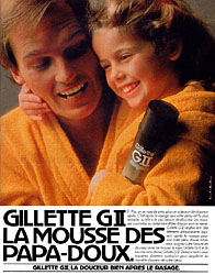 Publicit Gilette 1981