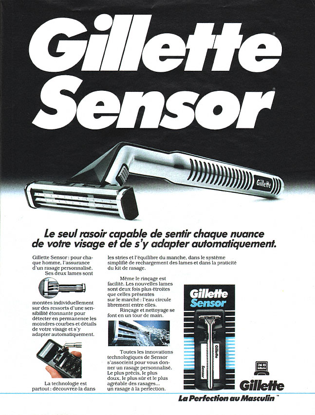 Publicité Gilette 1993