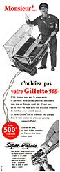 Publicit Gilette 1956