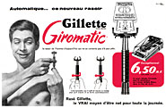 Publicit Gilette 1960