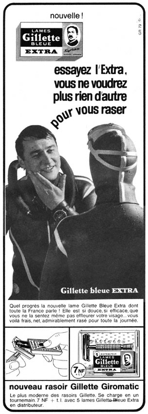 Publicité Gilette 1962