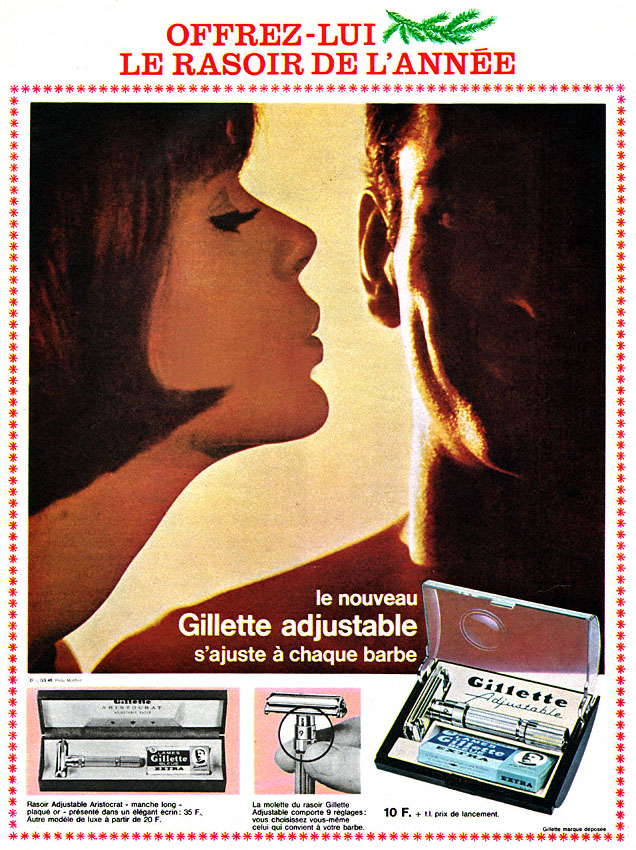Publicité Gilette 1963