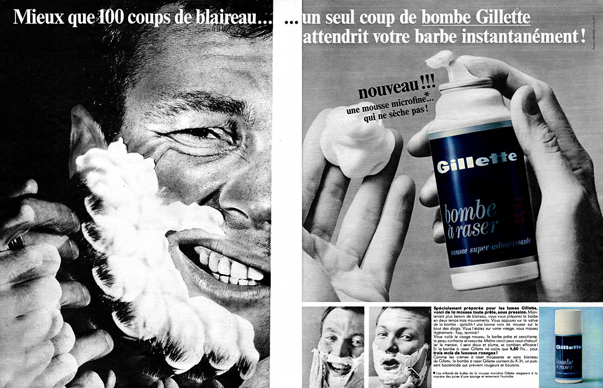 Publicit� Gilette 1966