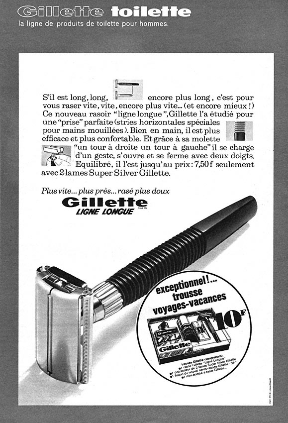Publicité Gilette 1967