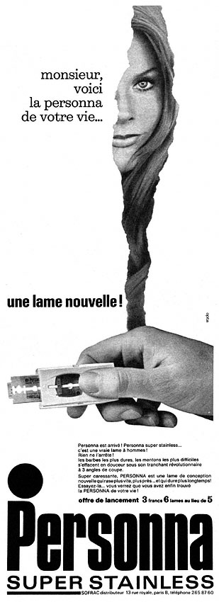 Publicit� Personna 1967