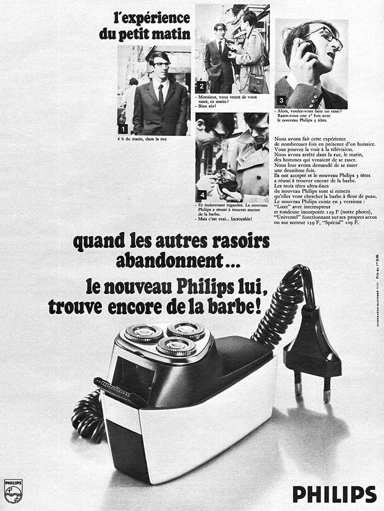 Publicit� Philips 1969