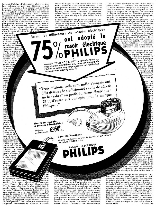 Publicité Philips 1955