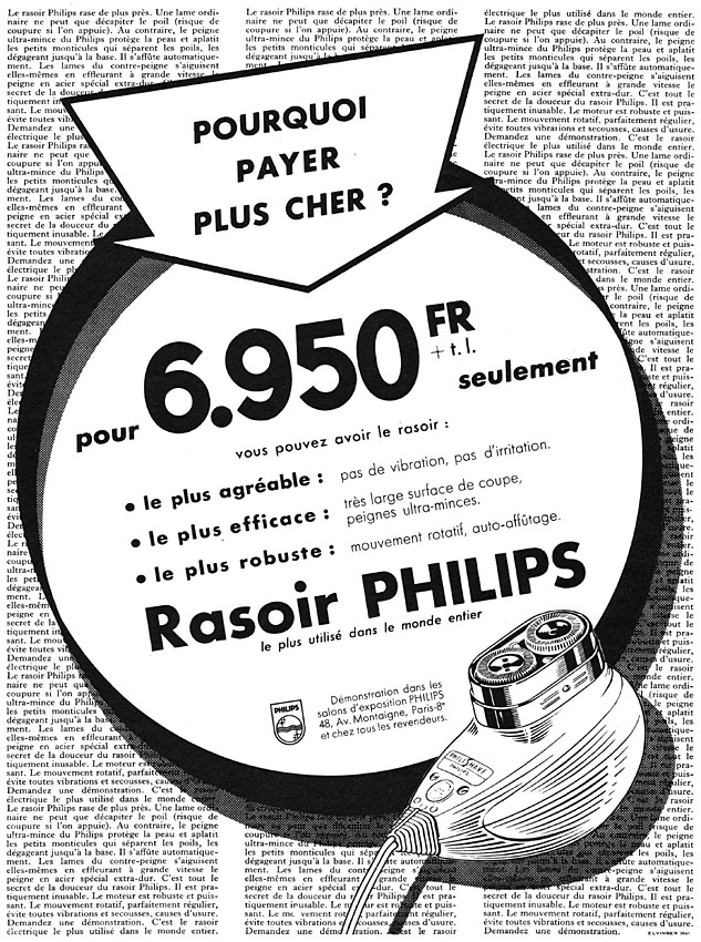 Publicité Philips 1956