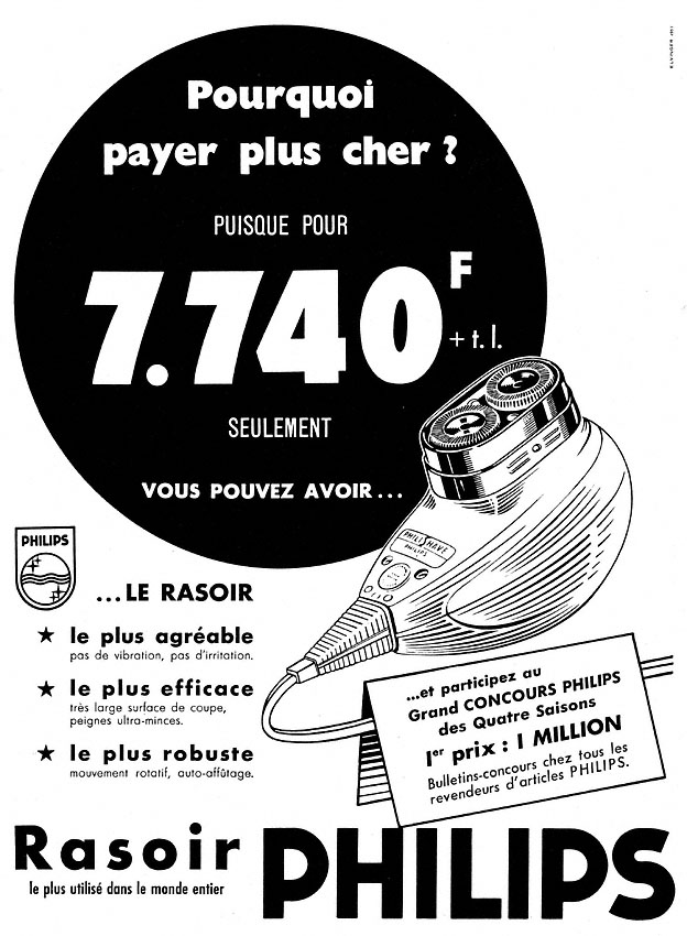 Publicité Philips 1958