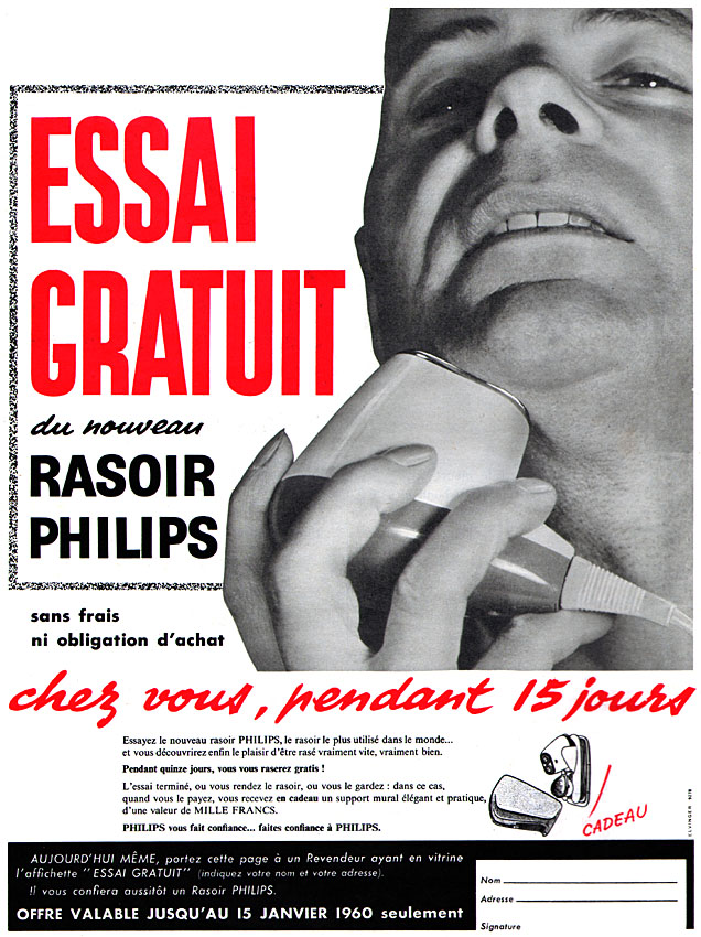 Publicité Philips 1959