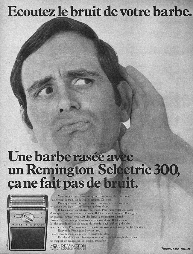 Publicité Remington 1968