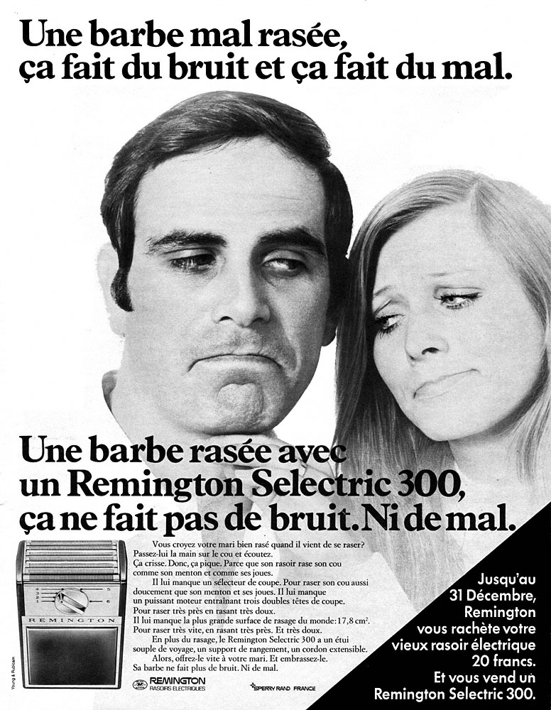 Publicit� Remington 1968