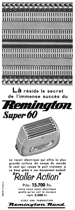 Publicité Remington 1957