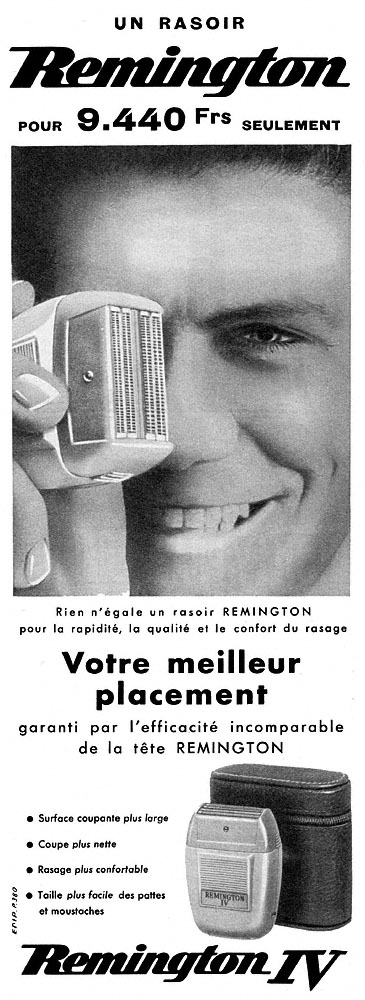 Publicité Remington 1958