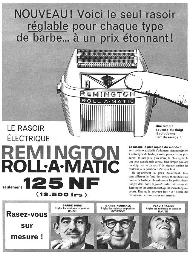 Publicité Remington 1960