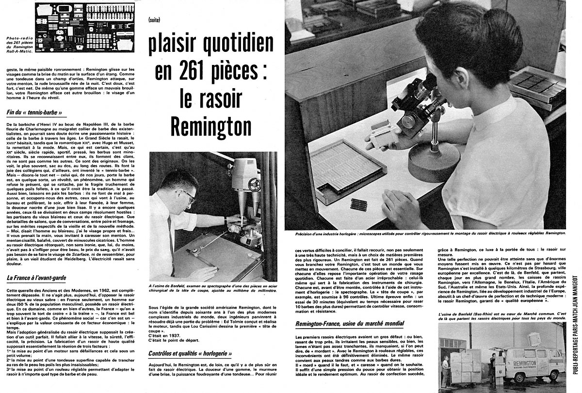 Publicité Remington 1962