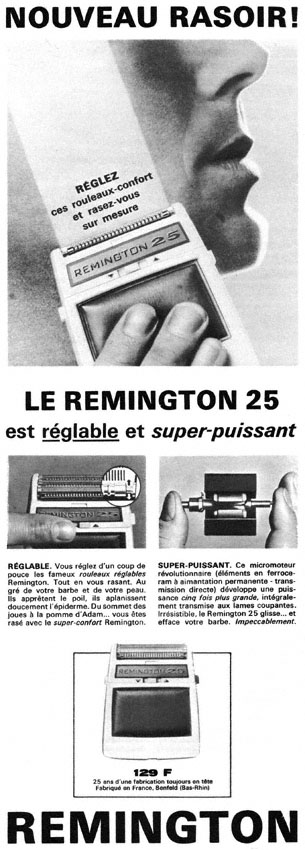 Publicité Remington 1963