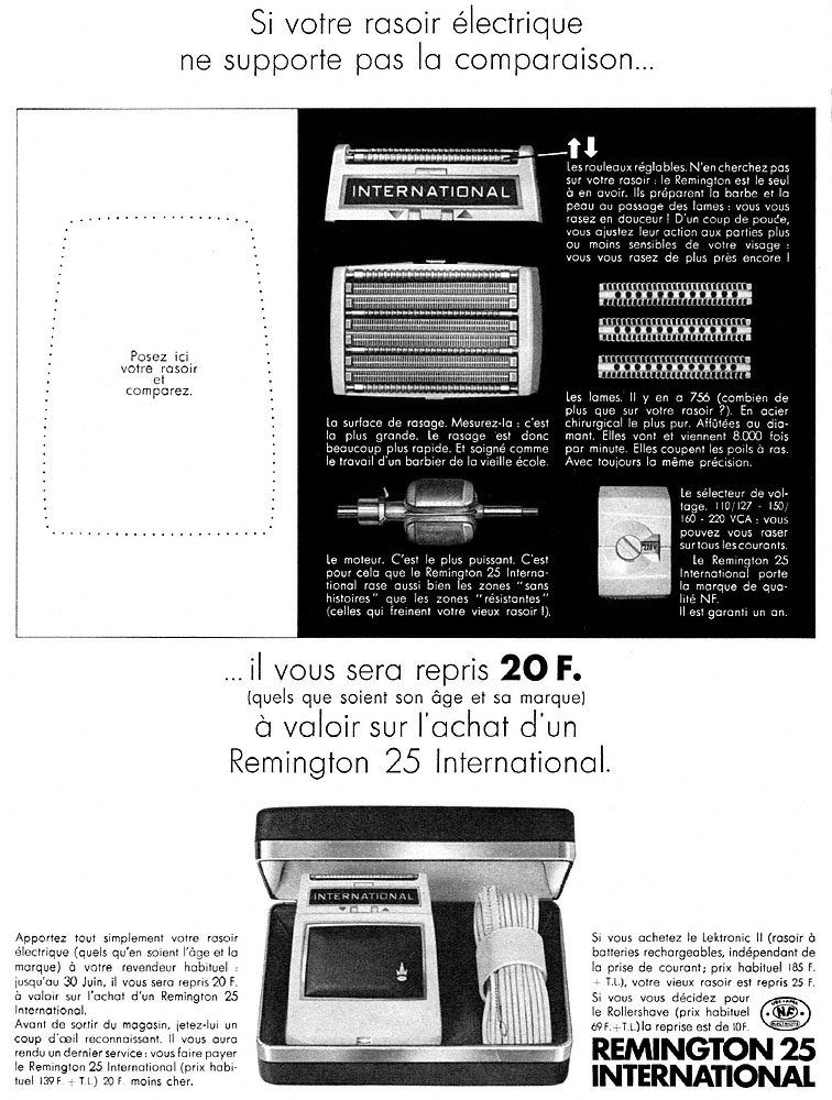 Publicit� Remington 1965