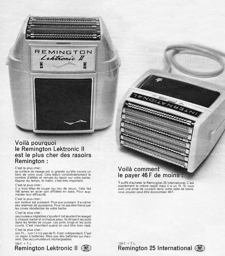 Publicit� Remington 1966
