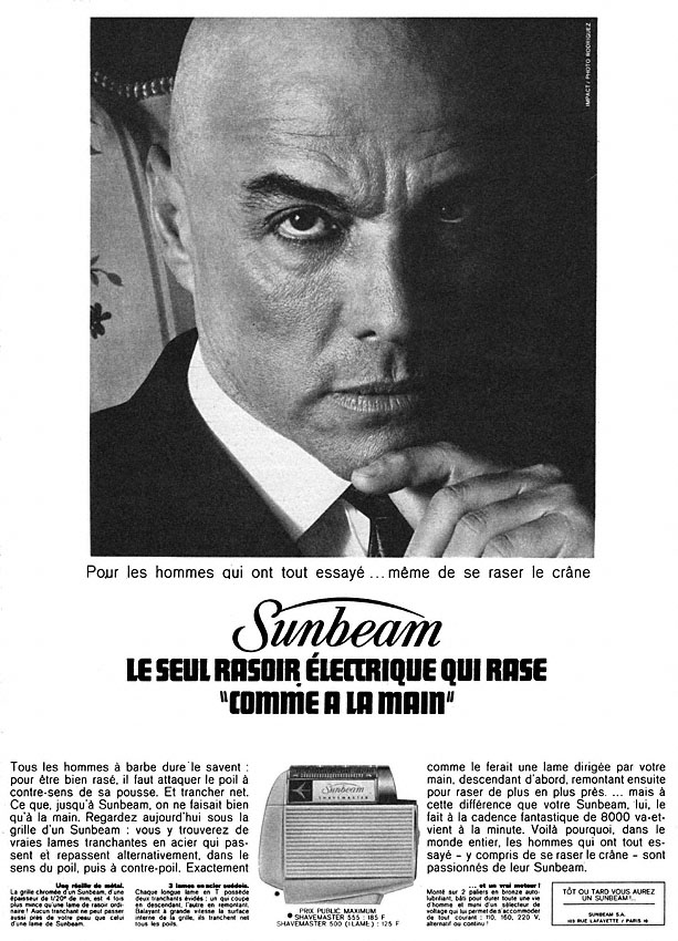 Publicité Sunbeam 1964