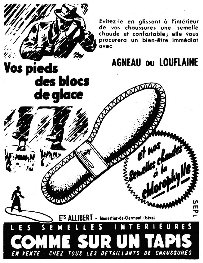 Publicité Allibert 1953