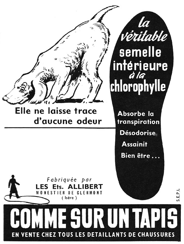 Publicité Allibert 1954