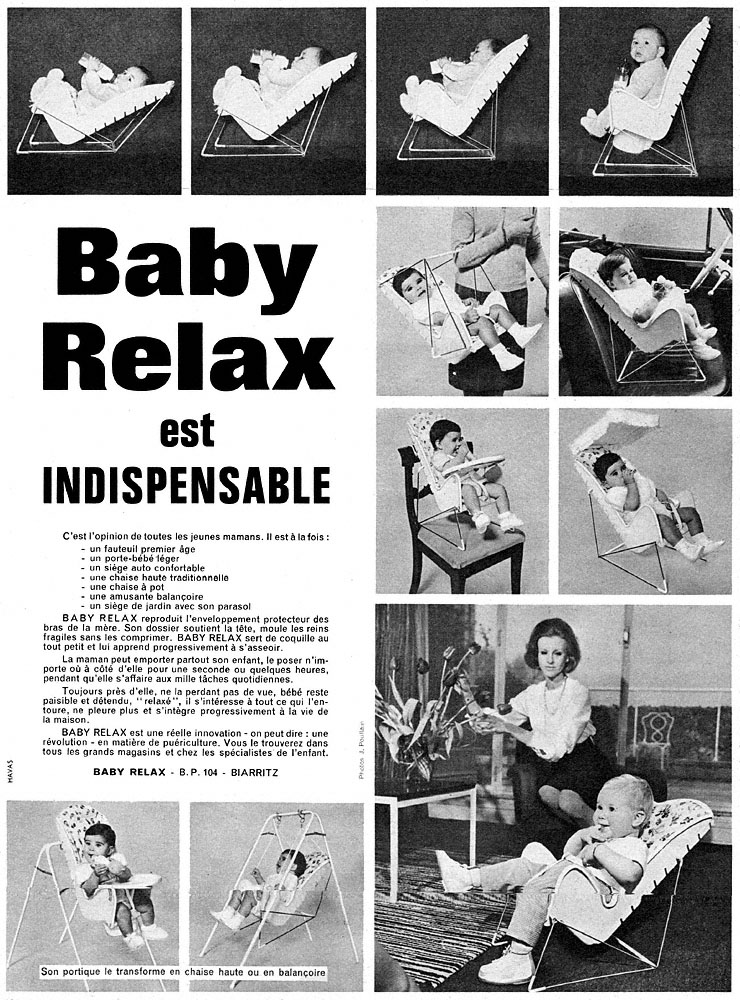 Publicité Baby Relax 1962