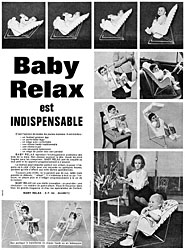 Publicit Baby Relax 1962