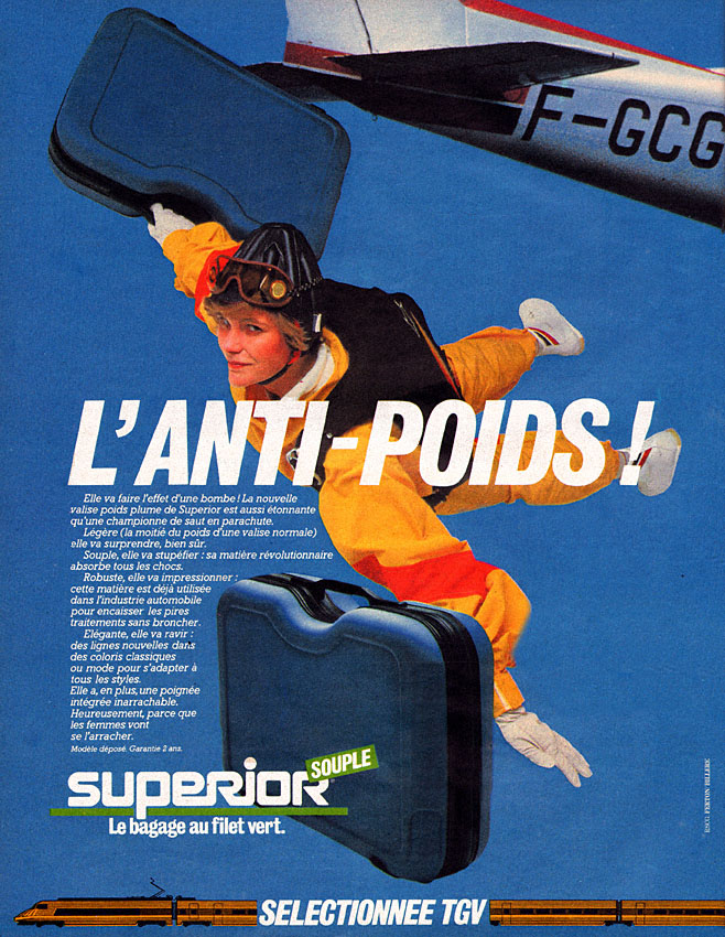 Publicité Bagages 1983