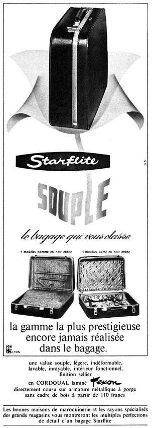 Publicité Bagages 1966