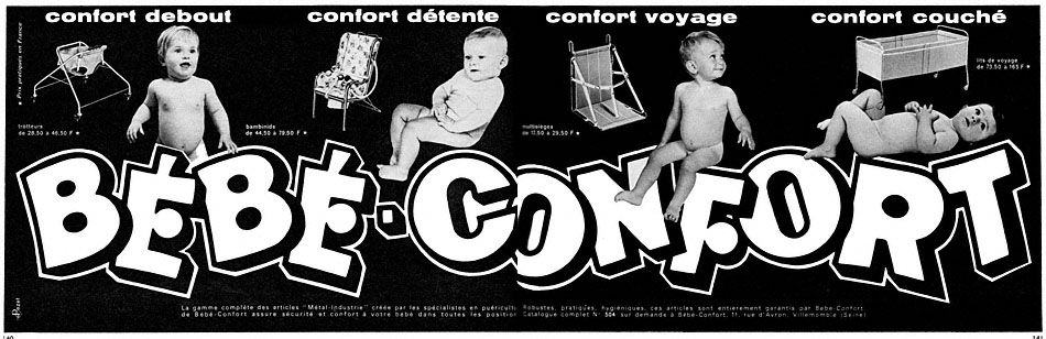 Publicité BebeConfort 1965