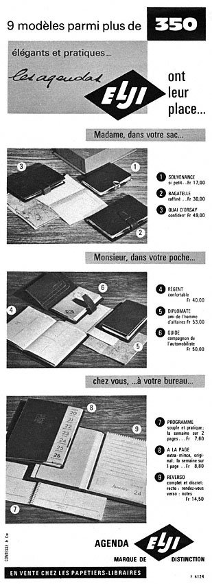 Publicité Elji 1963