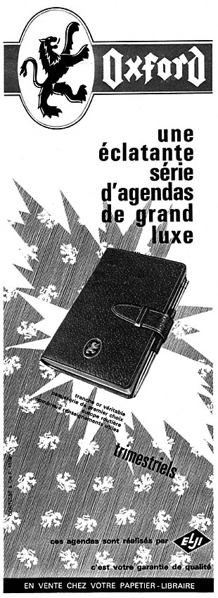 Publicité Elji 1966