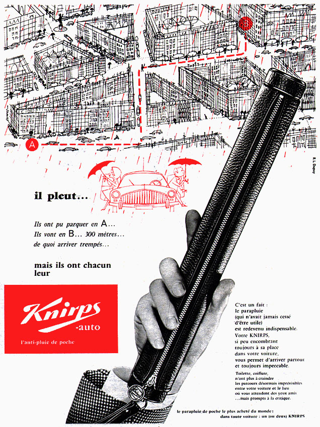 Publicité Knirps 1960