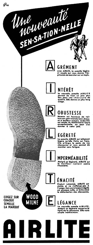 Publicité Wood Milne 1952