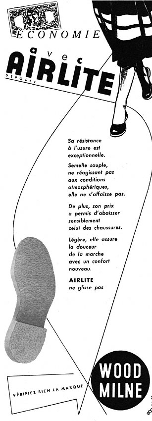 Publicité Wood Milne 1953