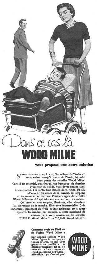 Publicité Wood Milne 1957