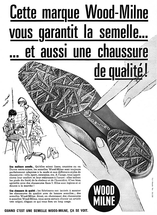 Publicité Wood Milne 1963